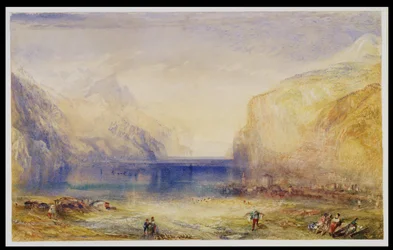 Fluelen: Ochtend (kijkend naar het meer) 1845
